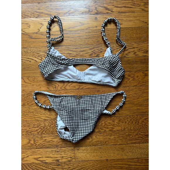 Vix swim Lupita gingham bikini top and bottom - Picture 2 of 5